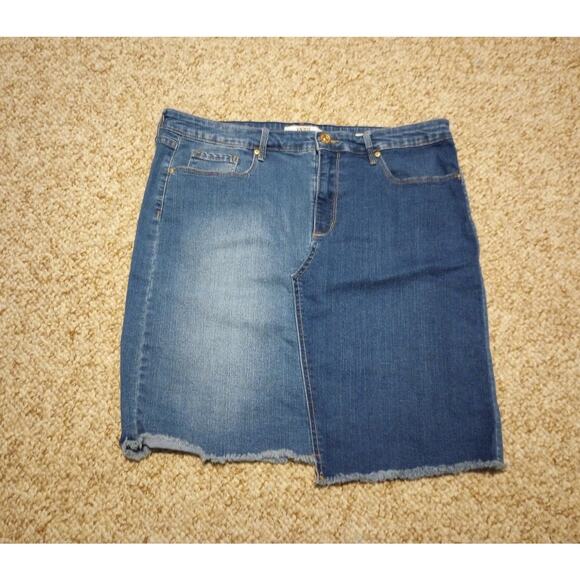 Vintage America Blues Ladies size 14 Denim Jean Skirt - Picture 1 of 5